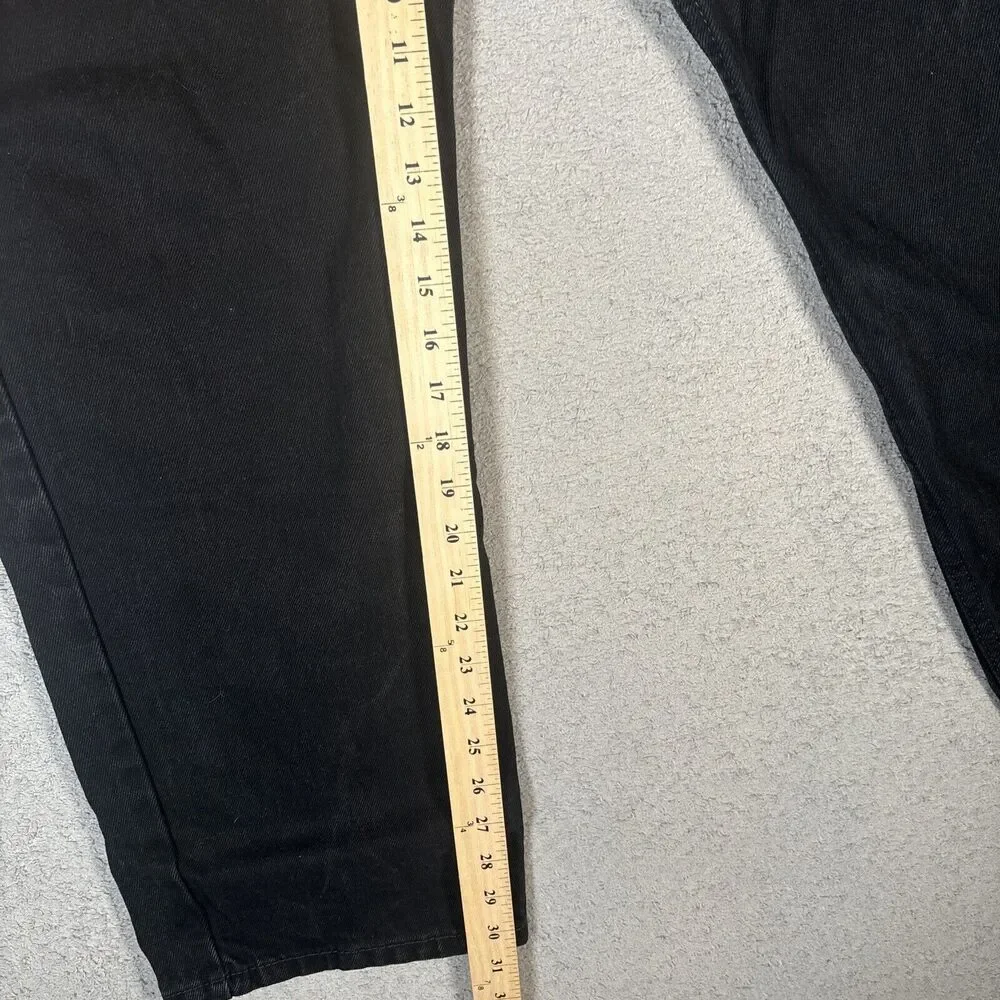 Levi's 550 Jeans Relaxed Fit Men's Size 40x30 Black EUC Grunge Wide‎ Leg Y2K